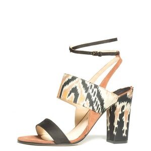 Paul Andrew Brown and Black Patterned Heels